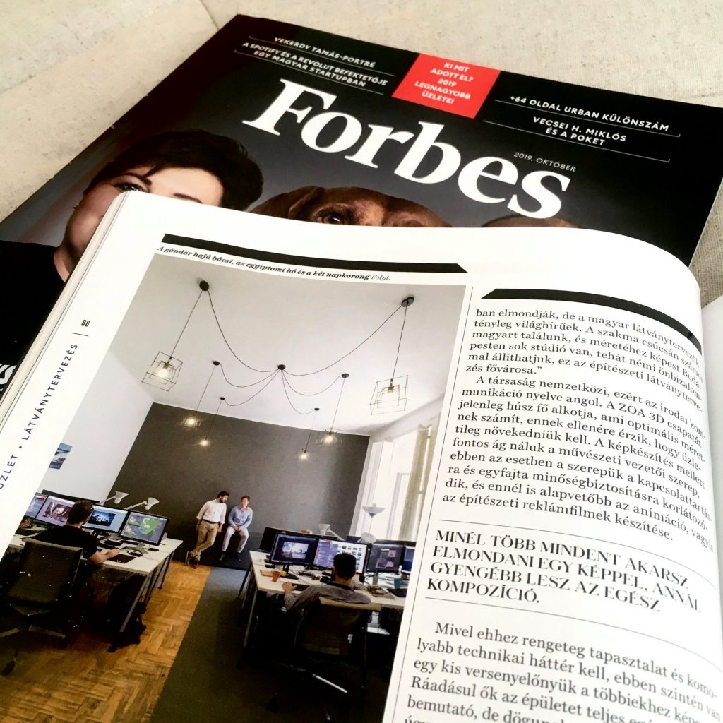 ZOA Studio in Forbes Magazine